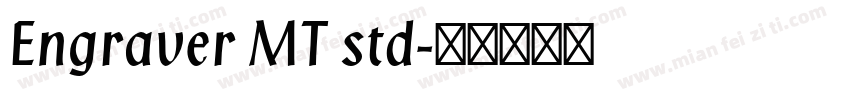 Engraver MT std字体转换